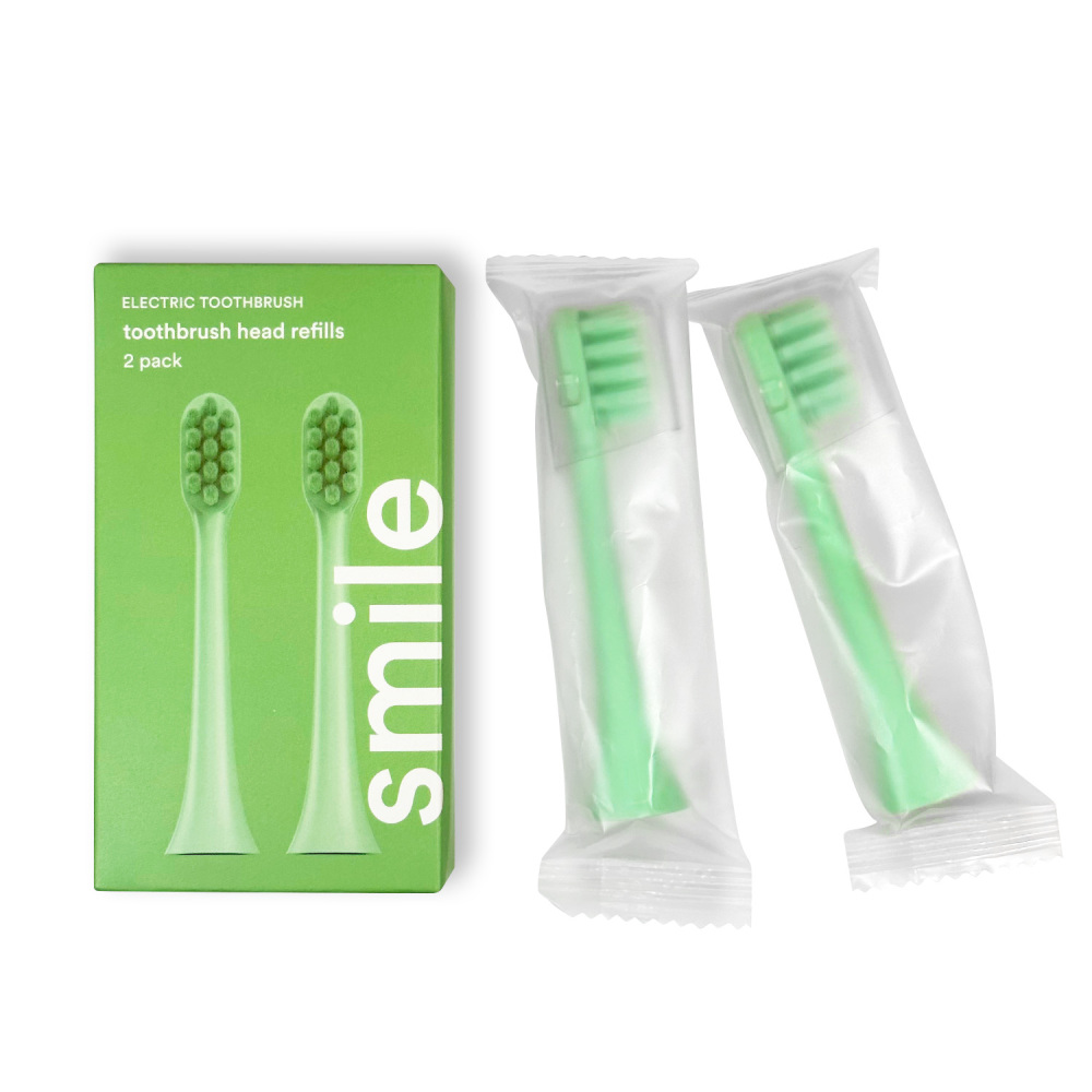 Wholesale High Quality 2 Pack Toothbrush Head Refills Electric Soft bristles Toothbrush Replacement Heads