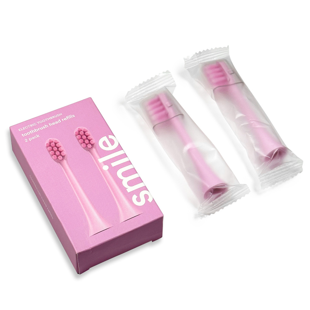 Wholesale High Quality 2 Pack Toothbrush Head Refills Electric Soft bristles Toothbrush Replacement Heads