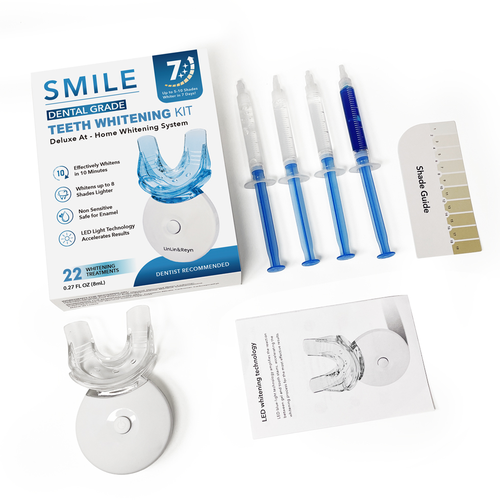 Customized Wireless LED Light Teeth Whitening Gel Tooth Whitening Kit