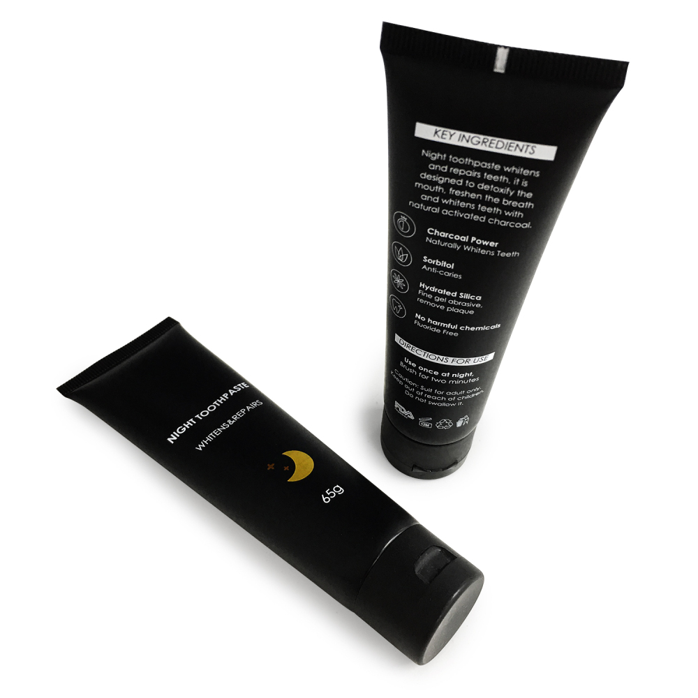 Wholesale 65g Fluoride Free Fresh Mint Night Teeth Whitening Toothpaste