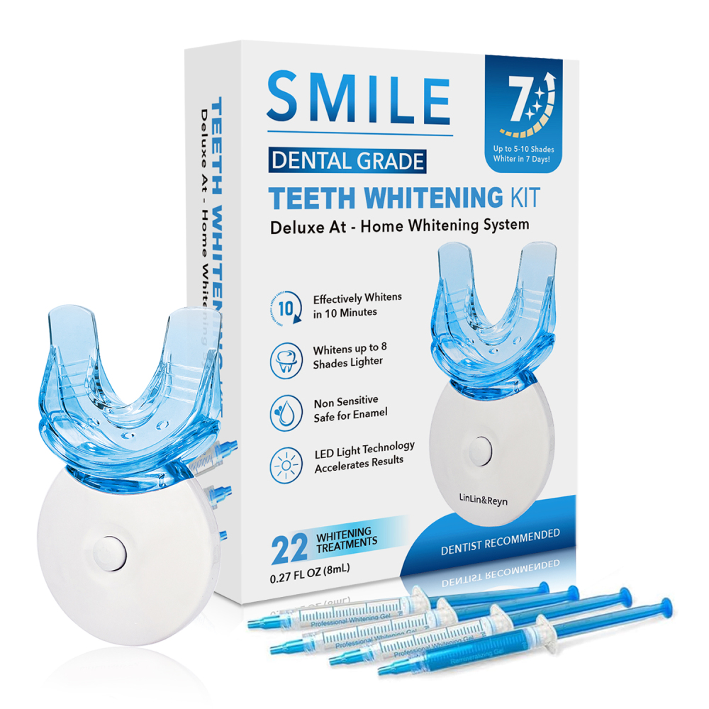 Customized Wireless LED Light Teeth Whitening Gel Tooth Whitening Kit