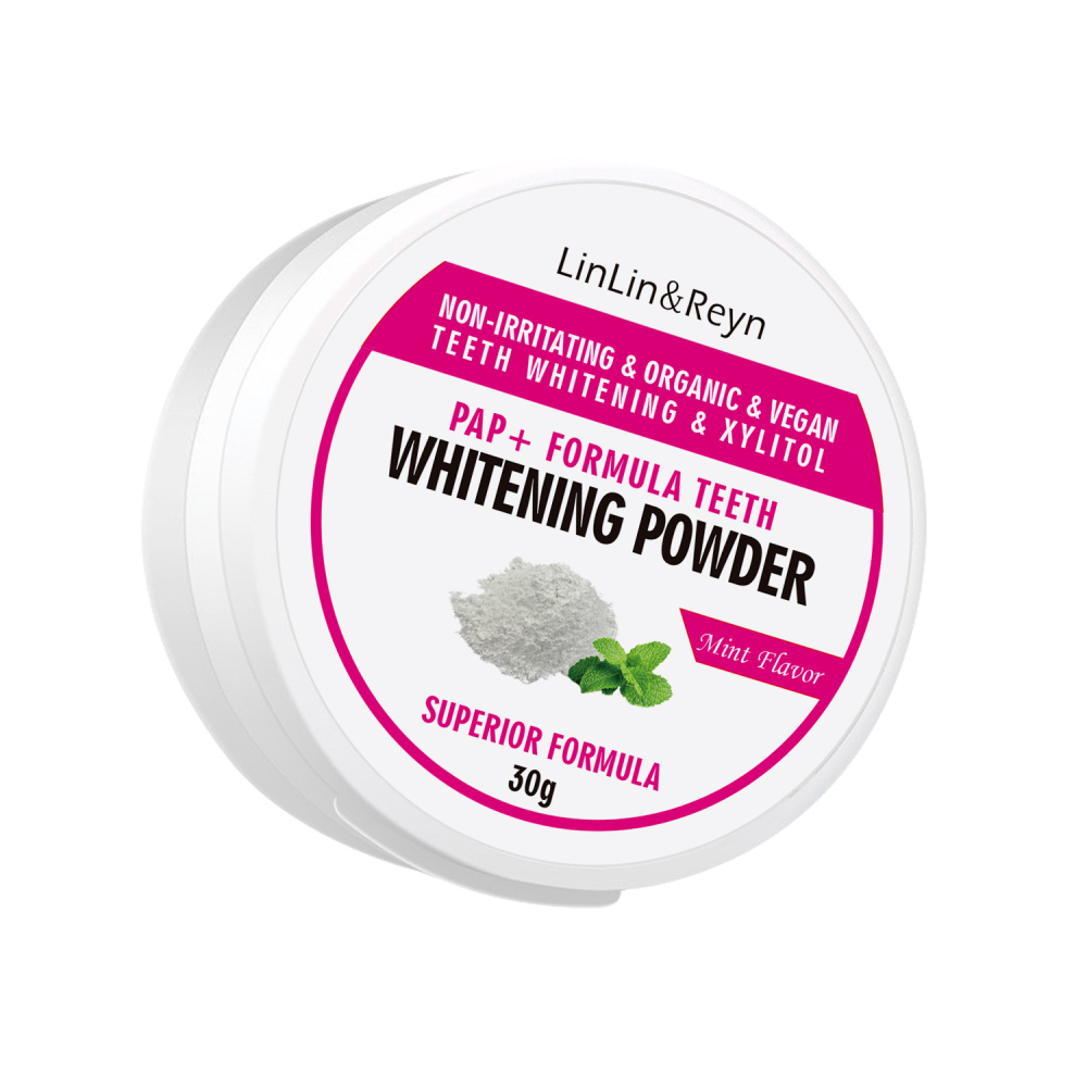 Fresh Breath Care Oral Stain Removing Tooth Powder No Sensitivity Enamel Safe Mint Flavour PAP+ Teeth Whitening Powder