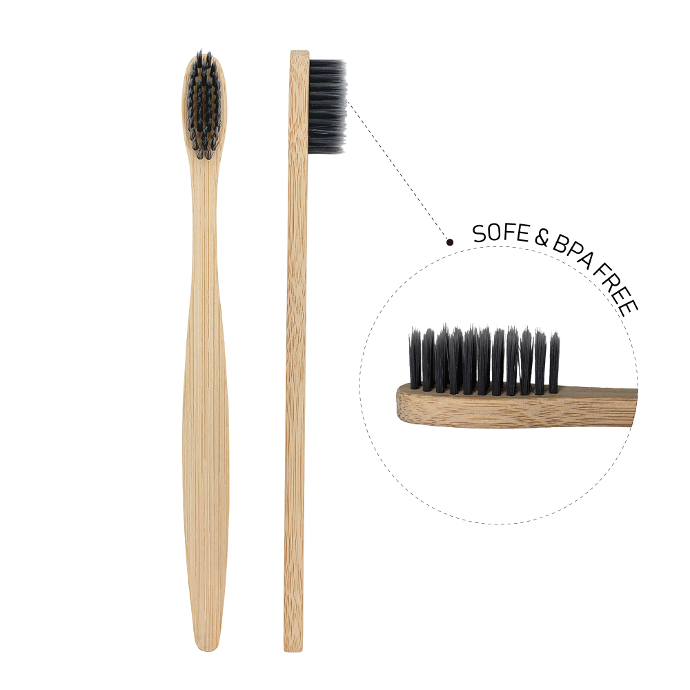 Wholesale Eco Friendly FPA Free Soft Bristles Bamboo Toothbrush