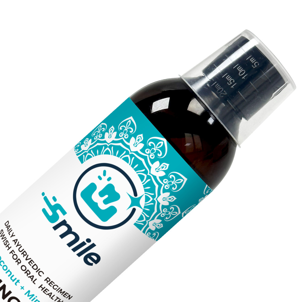 Vitamins Whitening Mouthwash Fresh Breath Coconut Oil Pulling for Happy Teeth Gums 8FL OZ(237ml）