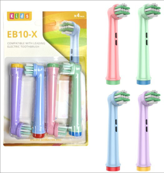 Kids Electric Toothbrush Replacement Head for Oral-B (4pcs in 1 pack) EB10-X-C-J