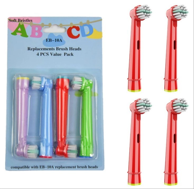 Kids standard Electric Toothbrush Replacement Head for Oral-B (4pcs in 1 pack) EB-10A-K-J