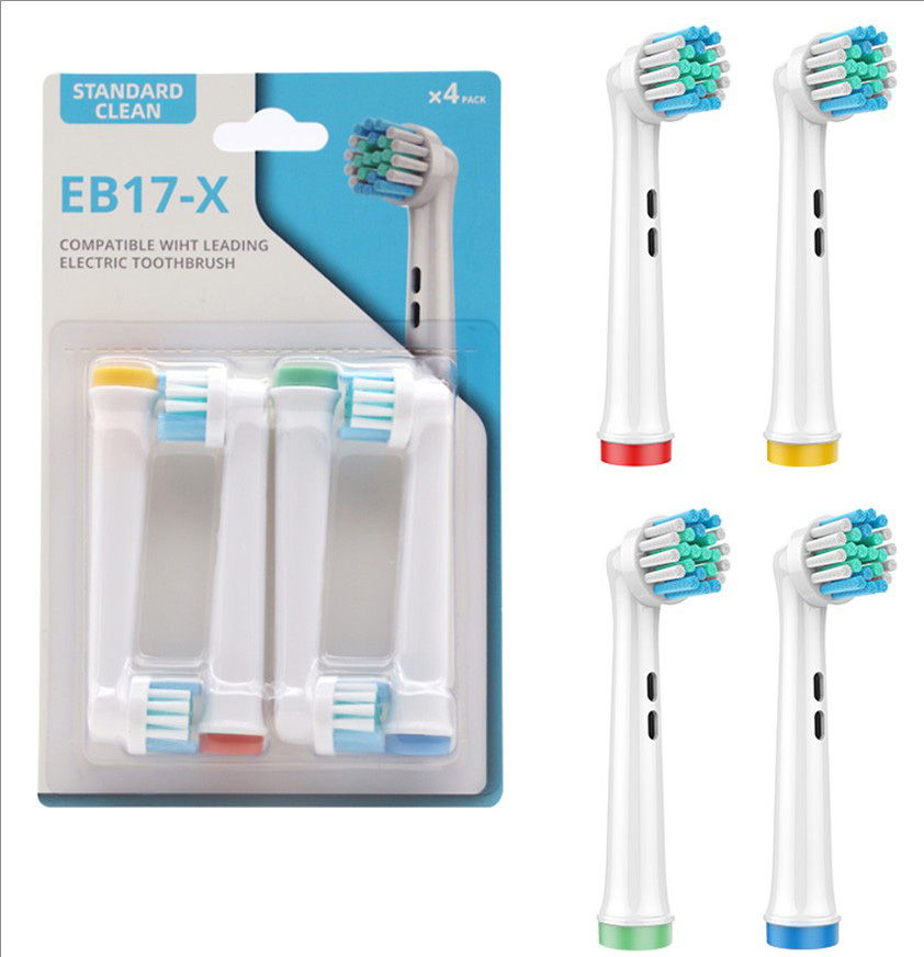 Standard cleaning Electric Toothbrush Replacement Head for Oral-B EB17-X-J 4pcs in 1 pack