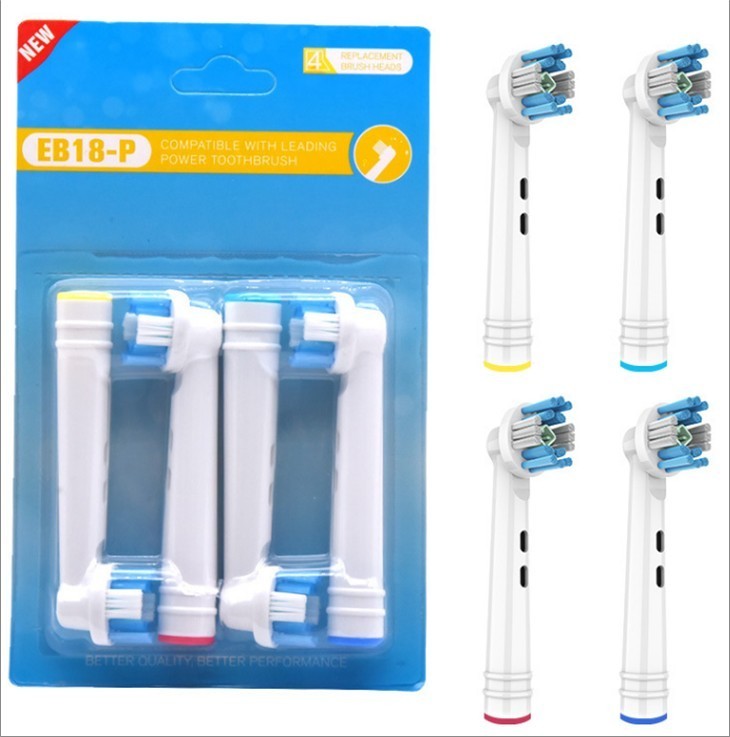 Bright whitening Electric Toothbrush Replacement Head for Oral-B (4pcs in 1 pack) EB18-P-J