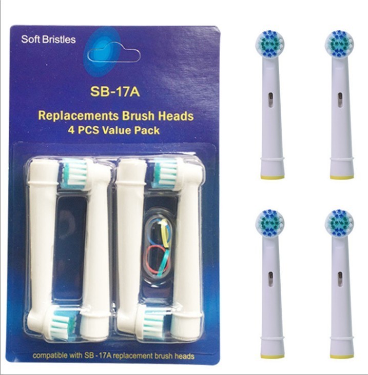 Regular Electric Toothbrush Replacement Head for Oral-B (4pcs in 1 pack) SB-17A-E-J