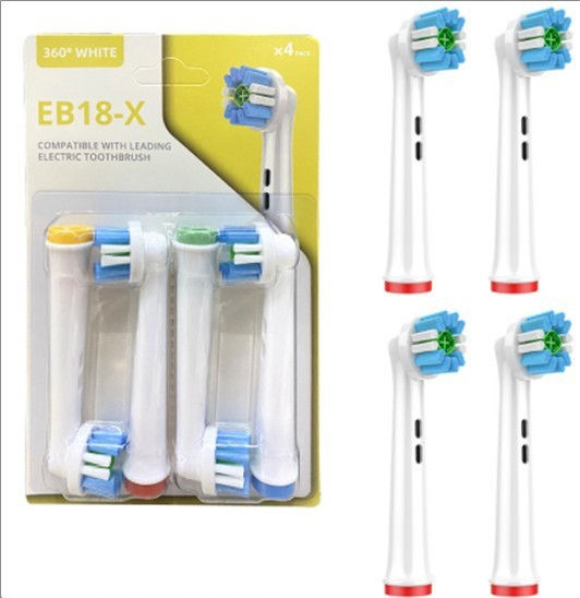 Polishing and whitening Electric Toothbrush Replacement Head for Oral-B (4pcs in 1 pack) EB18-X-J