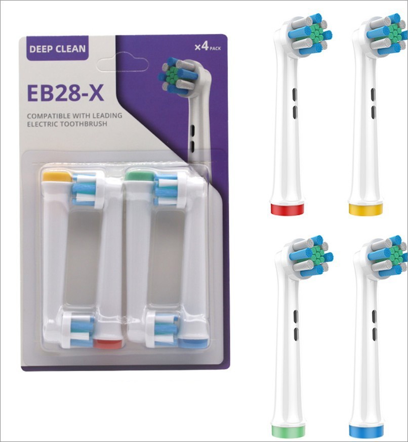 Deep cleaning Electric Toothbrush Replacement Head for Oral-B (4pcs in 1 pack) EB28-X-J