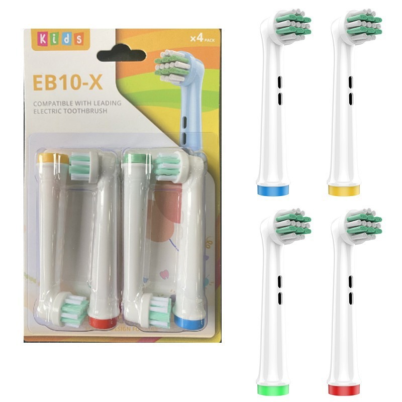 Kids Electric Toothbrush Replacement Head for Oral-B (4pcs in 1 pack) EB10-X-W-J