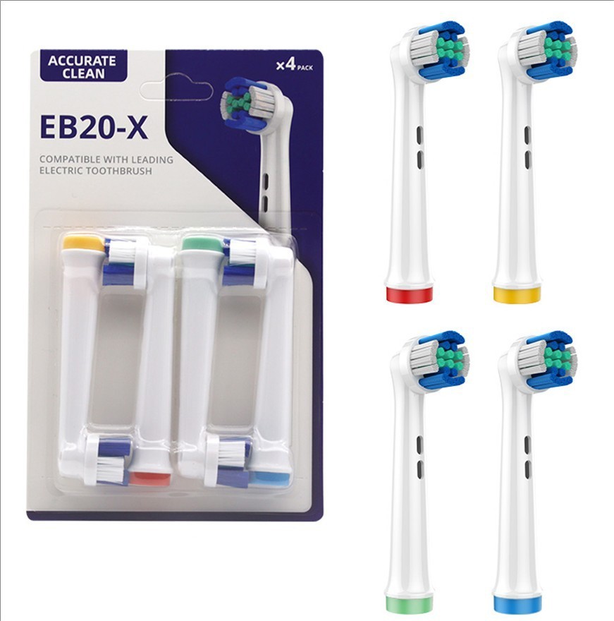 Precise cleaning Electric Toothbrush Replacement Head for Oral-B (4pcs in 1 pack) EB20-X-J