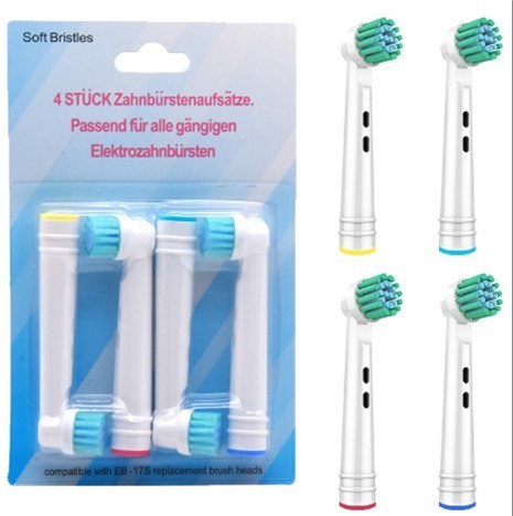 Sensitive Electric Toothbrush Replacement Head for Oral-B (4pcs in 1 pack) EB17S-P-J