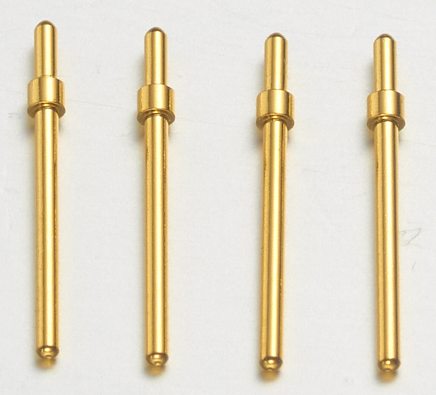 Gold-plated copper pins, bent copper pins, gold-plated pins, male pins, gold-plated 0.5mm 0.8mm 1.0