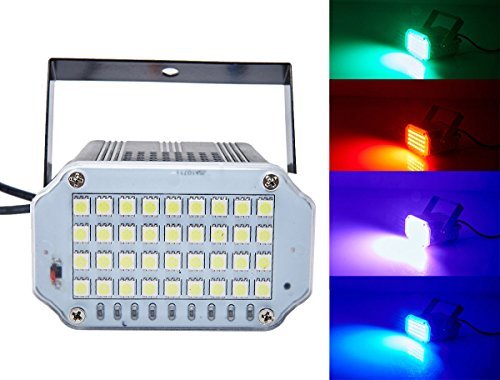 36 LED Mini Strobe Light,Latta Alvor Ultra Bright Stage Light Flash Strobe Lights with Sound Activated and Speed Control for Party Wedding DJ Disco KT