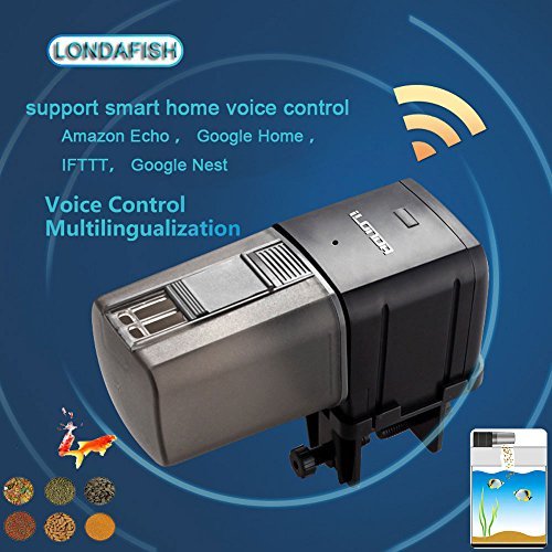 LONDAFISH Aquarium Wi-Fi Fish Feeder Automatic Fish Feeders Auto Fish Food Timer Feeder for Fish Tank