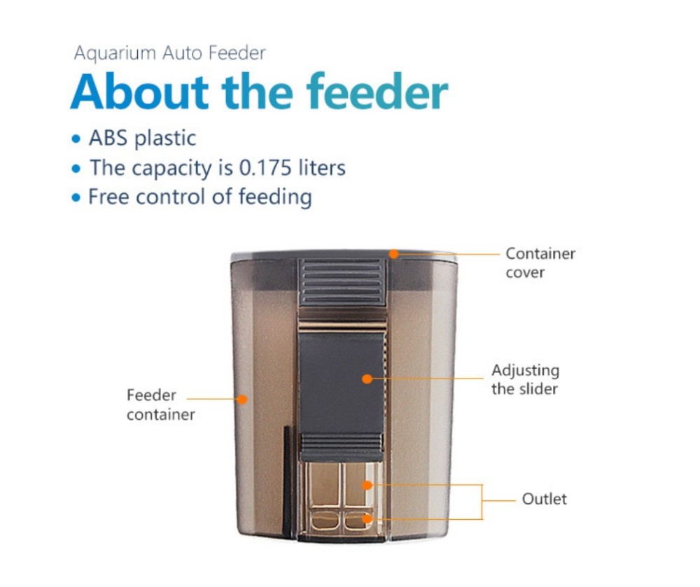 Aquarium Fish Feeder Automatic Fish Feeders Auto Fish Food Timer Feeder Fish Tank