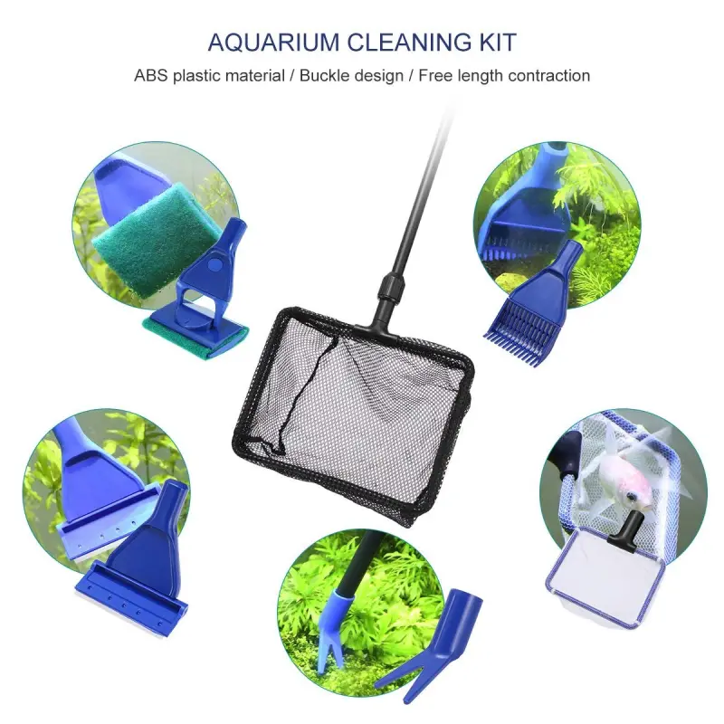 LONDAFISH Cleaning Tools for Aquarium Cleaning Kit for Fish Tank Glass Tank Cleaning kit 6-in-1