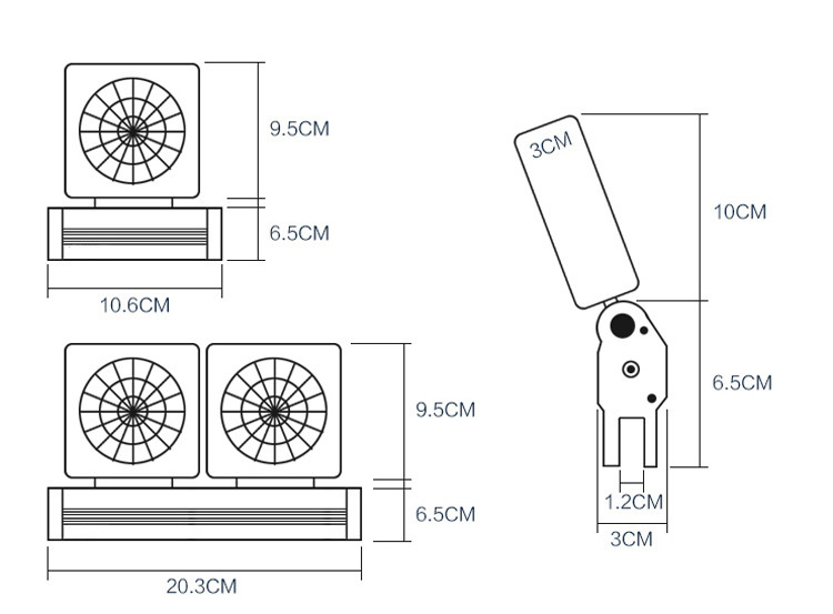 LONDAFISH Aquarium Chillers Aquarium Fan Fish Tank Cooling Fan Marine 2 Fan