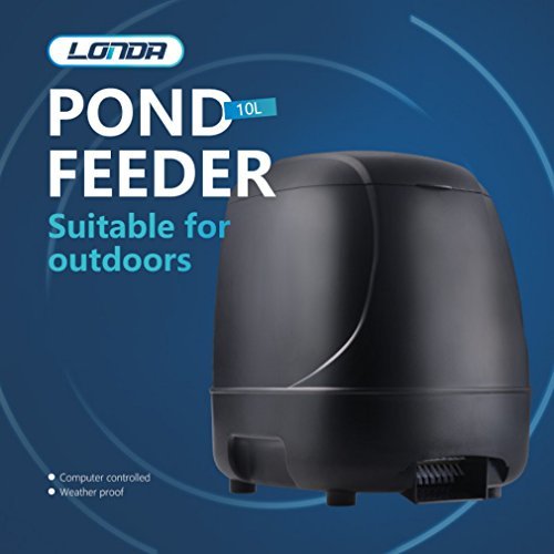 Automatic Fish Feeder Timer High Capacity Pond Fish Feeder Siutable for Outdoor
