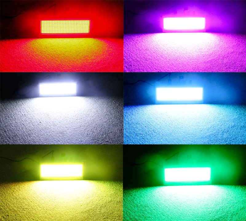 270 LED Strobe Lights Mini, Latta Alvor Stage Light for Parties DJ Lighting KTV Flashing 7 Colors Strobe Lights Romote control (color light)