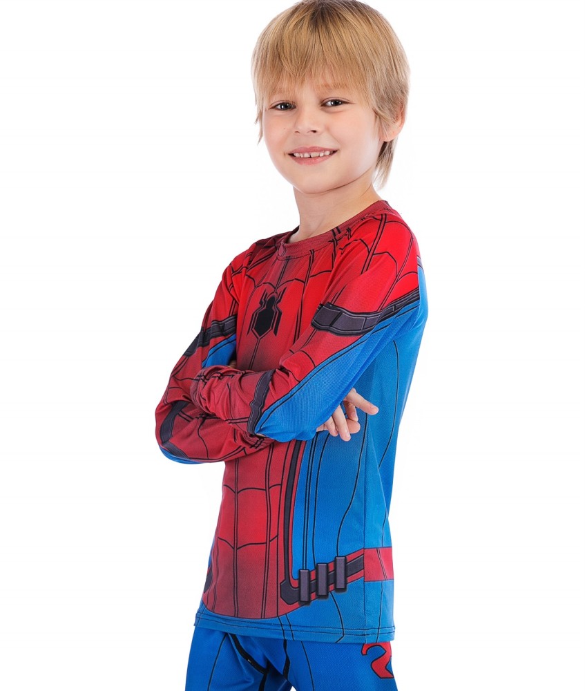 Boys Superhero Long Sleeve Boys Party Classic Role Playing Leisure Long Sleeve T-Shirt