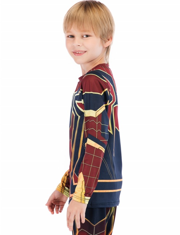 Boys Superhero Long Sleeve Boys Party Classic Role Playing Leisure Long Sleeve T-Shirt