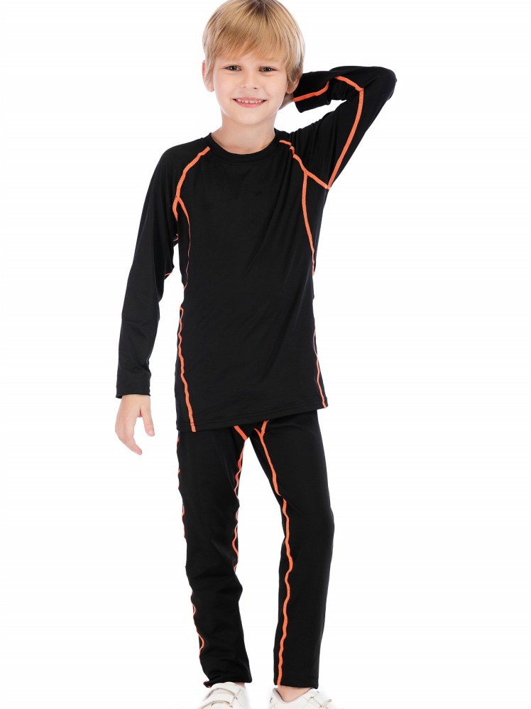 Boys Superhero Long Pants Lightweight Compression Leggings Base Layer Kids Sport Running Trouser