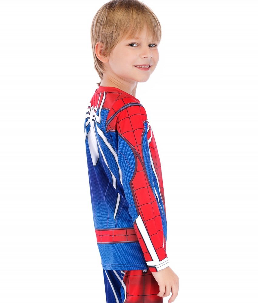 Boys Superhero Long Sleeve Boys Party Classic Role Playing Leisure Long Sleeve T-Shirt