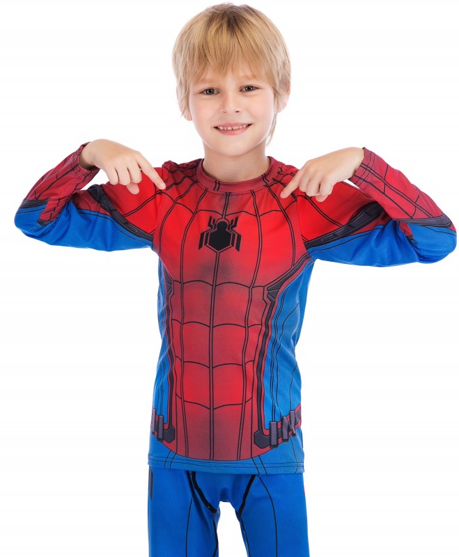 Boys Superhero Long Sleeve Boys Party Classic Role Playing Leisure Long Sleeve T-Shirt