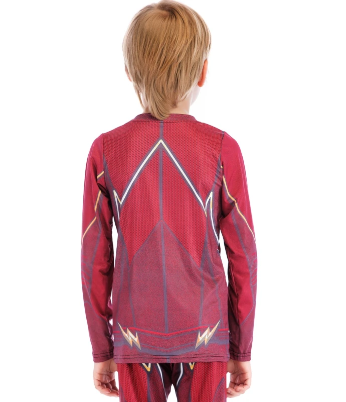 Boys Superhero Long Sleeve Boys Party Classic Role Playing Leisure Long Sleeve T-Shirt