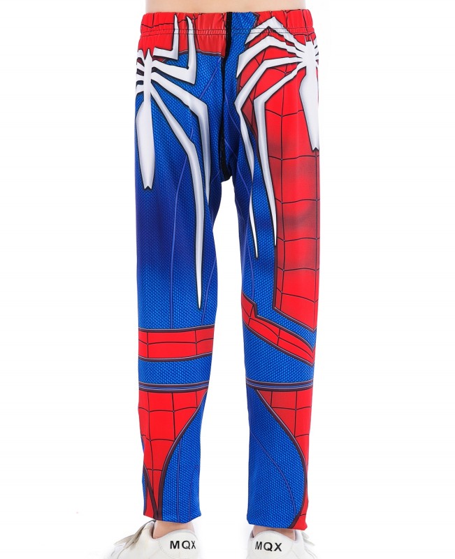 Boys Superhero Long Pants Lightweight Compression Leggings Base Layer Kids Sport Running Trouser