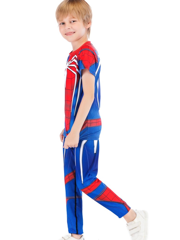 Boys Superhero Long Pants Lightweight Compression Leggings Base Layer Kids Sport Running Trouser