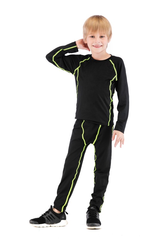 Boys Superhero Long Pants Lightweight Compression Leggings Base Layer Kids Sport Running Trouser