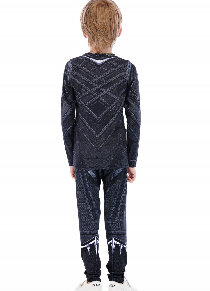 Boys Superhero Long Pants Lightweight Compression Leggings Base Layer Kids Sport Running Trouser