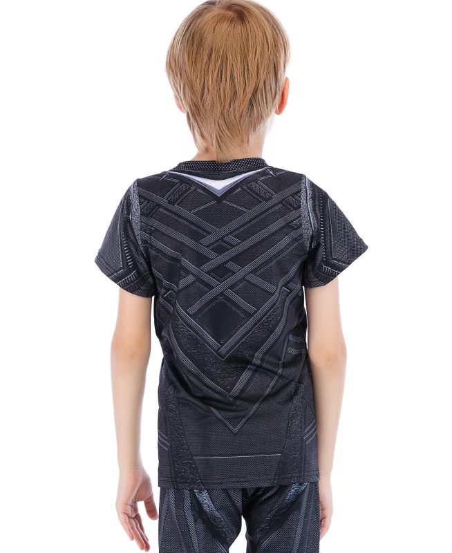 Boys Superhero Series Short Sleeve Boys Party Classic Role Playing Leisure Tops