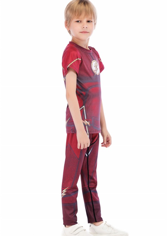 Boys Superhero Classic Serices Tracksuits Kids Role Playing Sports Performance Suit