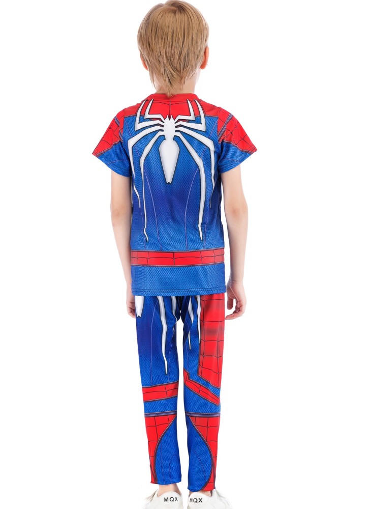 Boys Superhero Classic Serices Tracksuits Kids Role Playing Sports Performance Suit