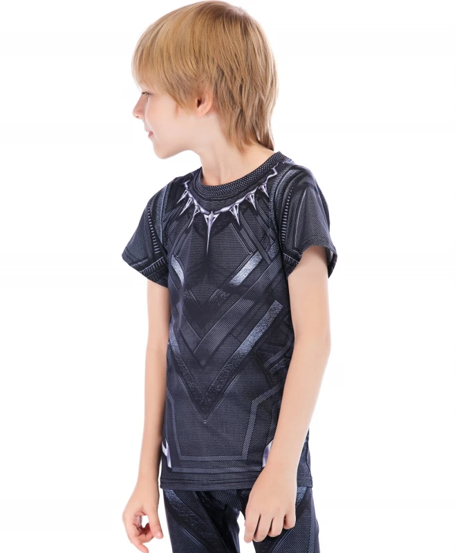 Boys Superhero Series Short Sleeve Boys Party Classic Role Playing Leisure Tops