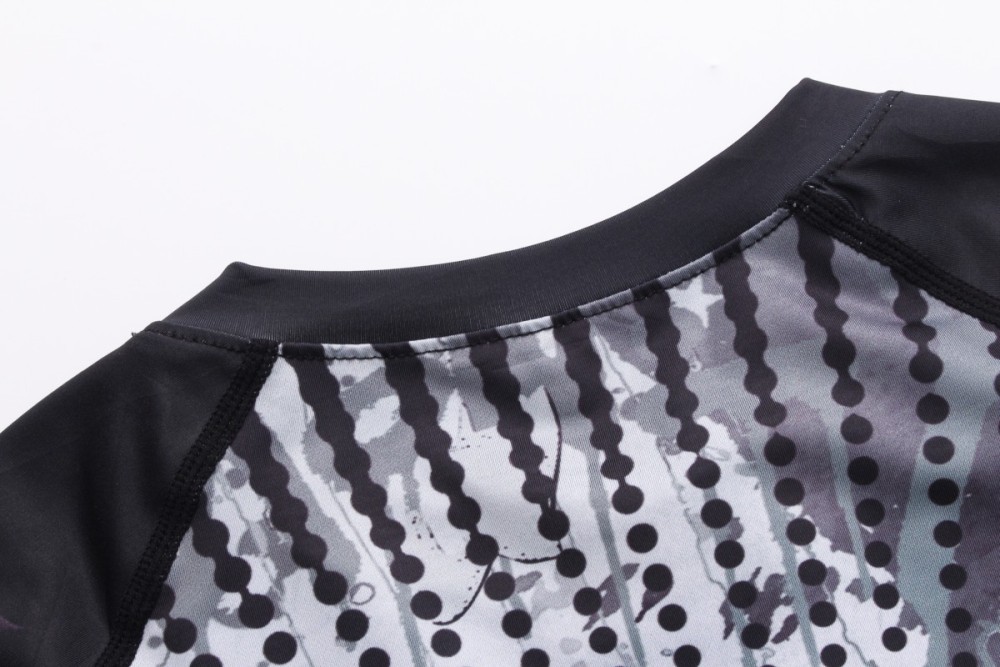 Men's Compression Shirts Fitness Long Sleeve Tees 3D Graphic Digital Print T-Shirt Running Tops