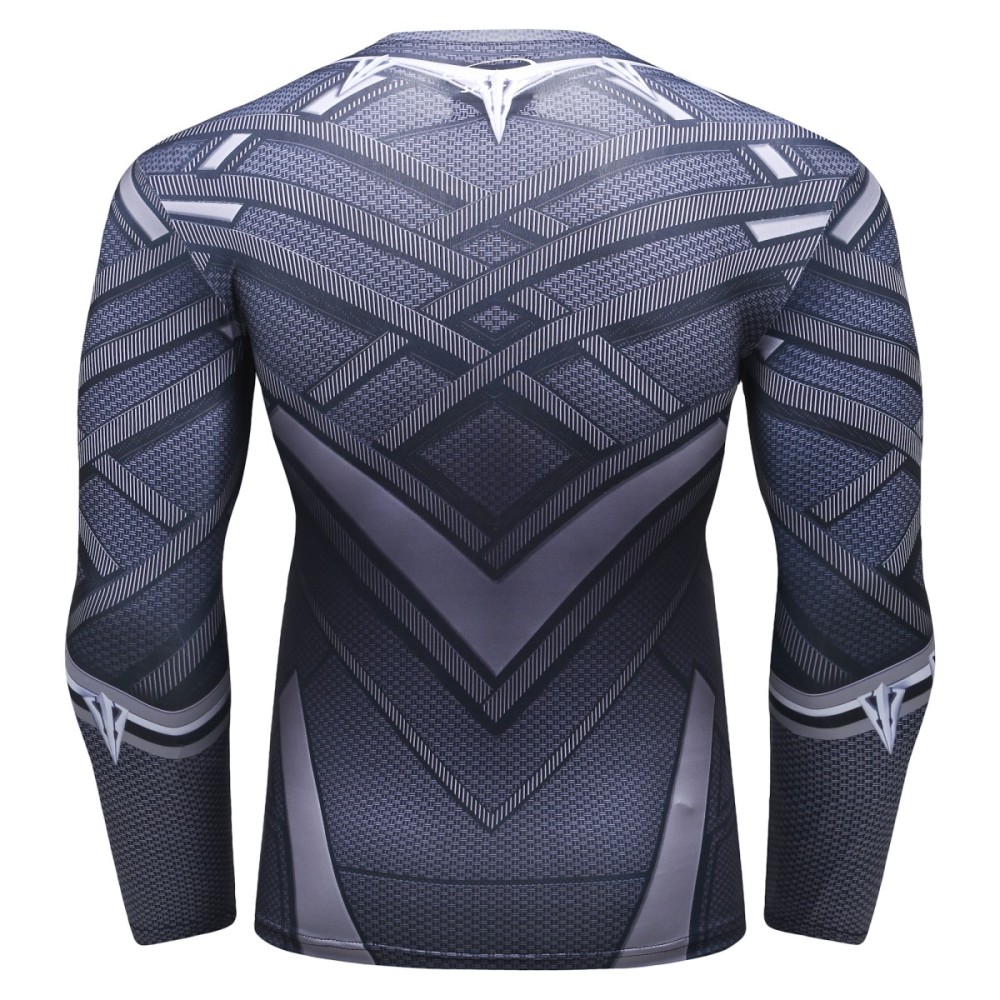 Men's Compression Sports Shirt Panthers Running Long Sleeve Tee