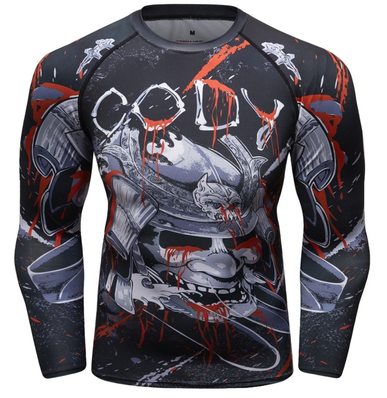 Men's Compression Long Sleeve T-Shirt Cool Dri Shirts Crew-Neck Tees Running Tops Workwear