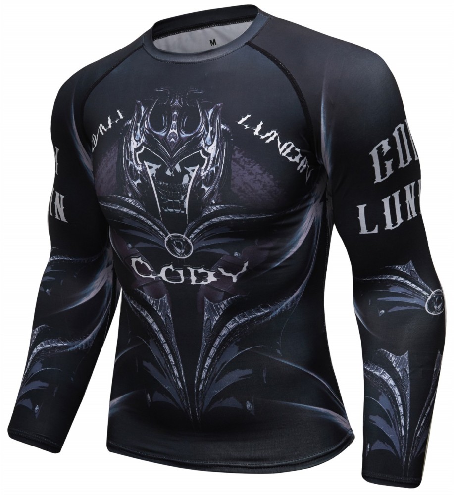 Men's Compression Long Sleeve T-Shirt Cool Dri Shirts Crew-Neck Tees Running Tops Workwear