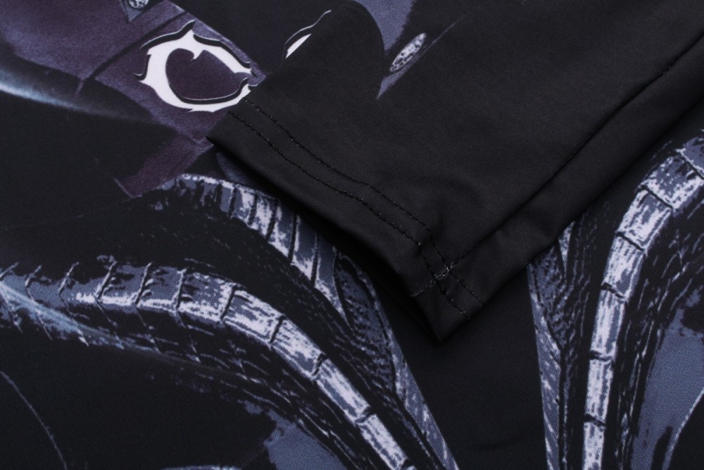 Men's Compression Long Sleeve T-Shirt Cool Dri Shirts Crew-Neck Tees Running Tops Workwear