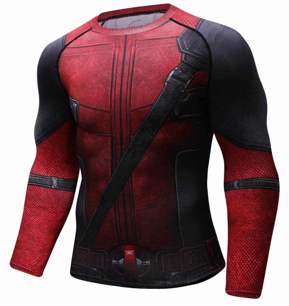 Men's Compression Long Sleeve Slim Fit Athletic Shirt Sports Workouts Running Tee Performance T-Shirt Cool Dry Top