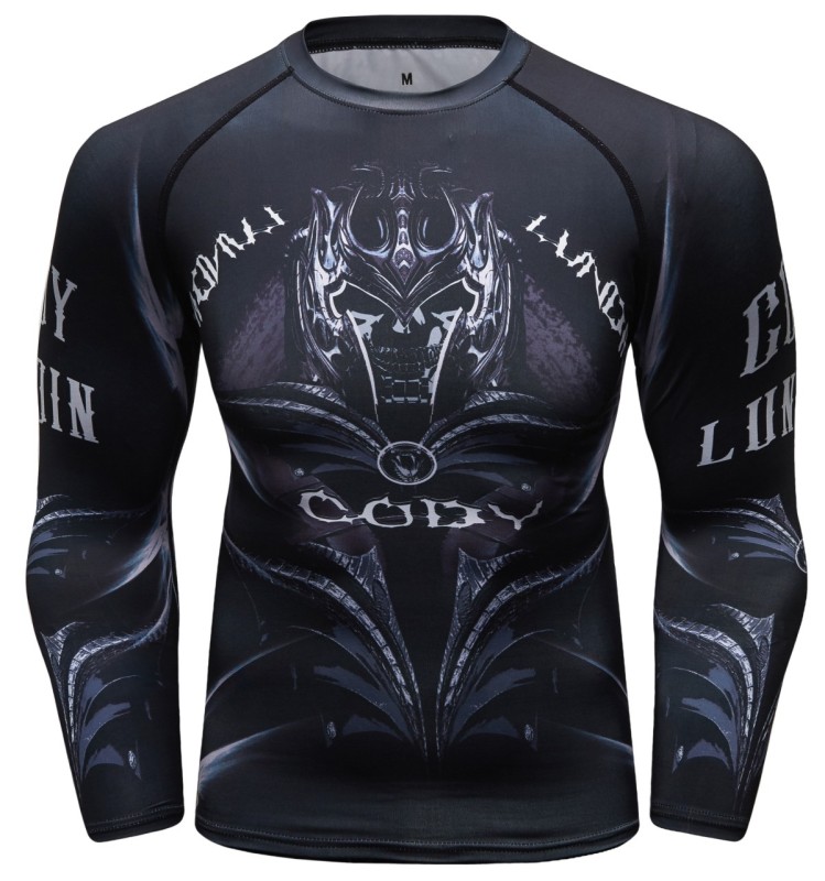 Men's Compression Long Sleeve T-Shirt Cool Dri Shirts Crew-Neck Tees Running Tops Workwear