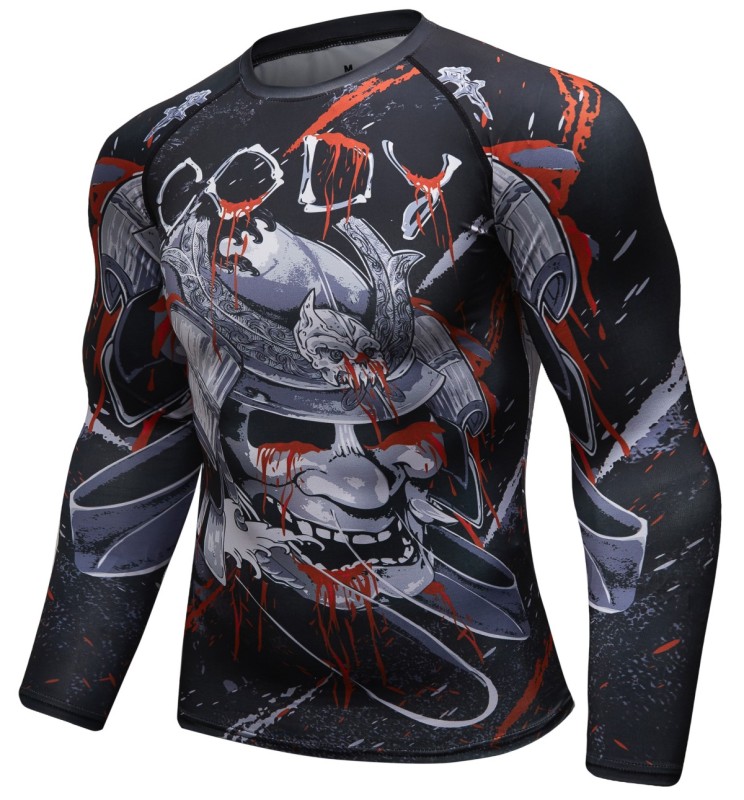 Men's Compression Long Sleeve T-Shirt Cool Dri Shirts Crew-Neck Tees Running Tops Workwear