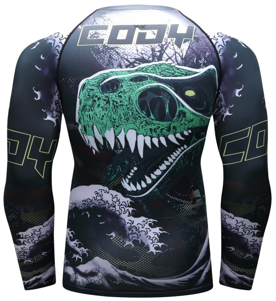 Men's Compression Long Sleeve T-Shirt Cool Dri Shirts Crew-Neck Tees Running Tops Workwear