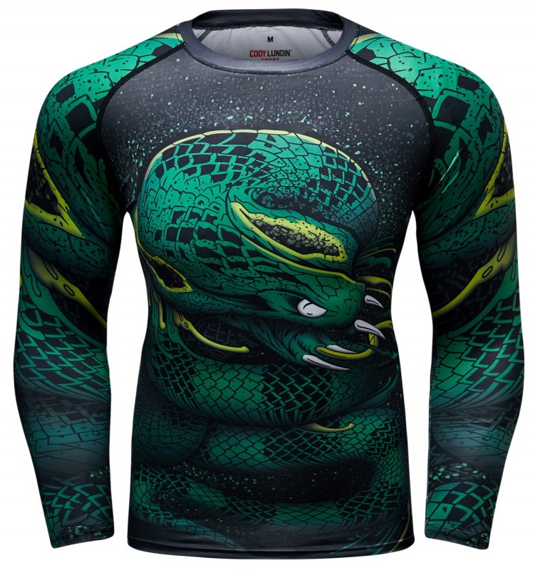 Men's Compression 3D Printing Tight-Fitting Tee Sport Running Quick Drying Long Sleeve T Shirt